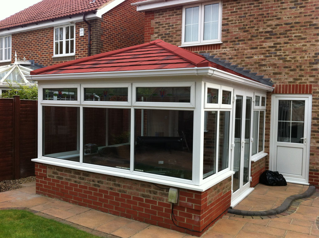 new tiled conservatory roof